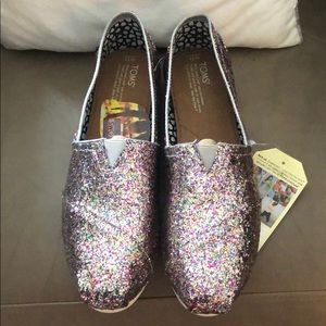 TOMS Women Classics Multi Glitter Size 11